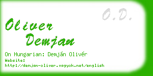 oliver demjan business card