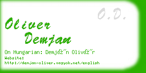 oliver demjan business card